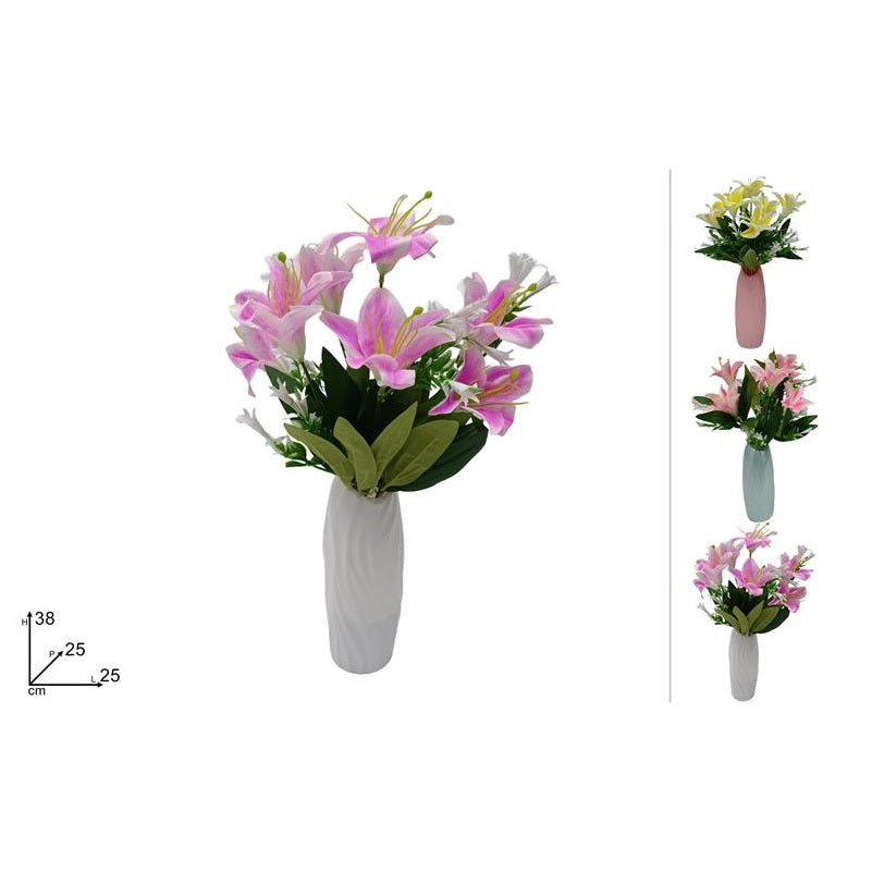 ΒΑΖΟ ΠΛΑΣΤΙΚΟ ΜΕ ΛΟΥΛΟΥΔΙΑ