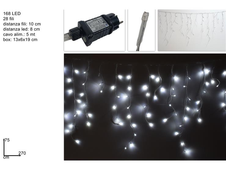 ΚΟΥΡΤΙΝΑ 168LED ΕΠΕΚΤ.ΠΡΟΓΡ.ΔΙΑΦ.ΚΑΛ.ΨΥΧΡΟ.ΛΑΜΠ. 2.7mx0.75m