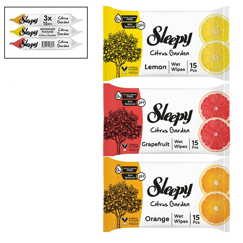 ΥΓΡΟΜΑΝΤΗΛΑ ΤΣΑΝΤΑΣ SLEEPY 3 ΑΡΩΜΑΤΑ 15ΤΕΜ