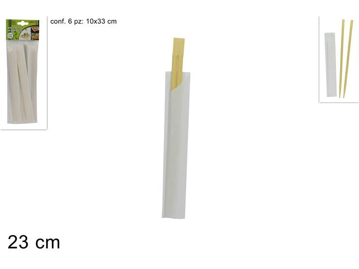 ΞΥΛΑΚΙΑ ΚΙΝΕΖΙΚΑ ΦΑΓΗΤΟΥ 6ΤΕΜ 23cm