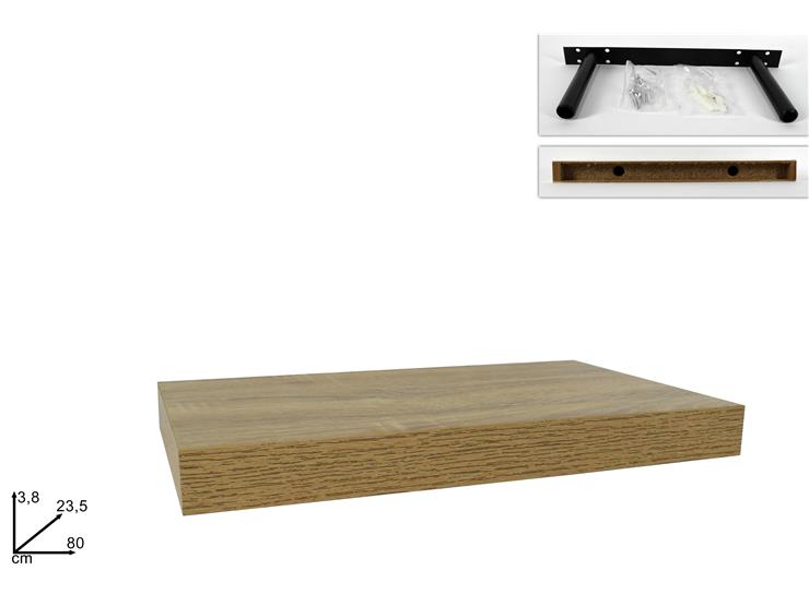 ΡΑΦΙ 80x23.5x3.8cm ΦΥΣΙΚΟ