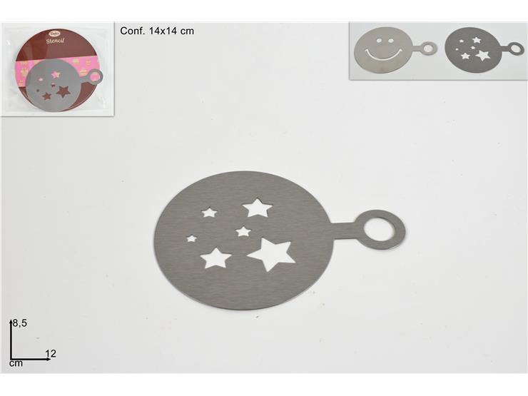 ΣΤΕΝΣΙΛ ΖΑΧΑΡΟΠΛΑΣΤΙΚΗΣ INOX 8,5cm