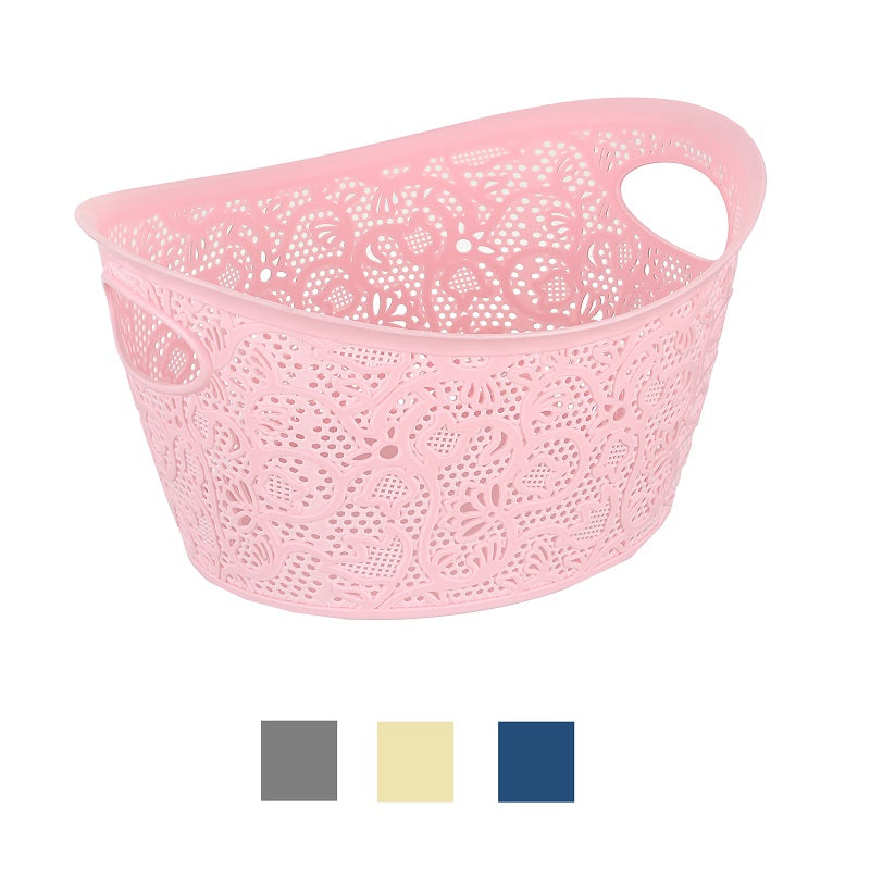 ΚΑΛΑΘΙ ΠΛΑΣΤΙΚΟ ΔΑΝΤΕΛΑ 8.5L ΜΕ ΛΑΒΕΣ 29x33x19cm