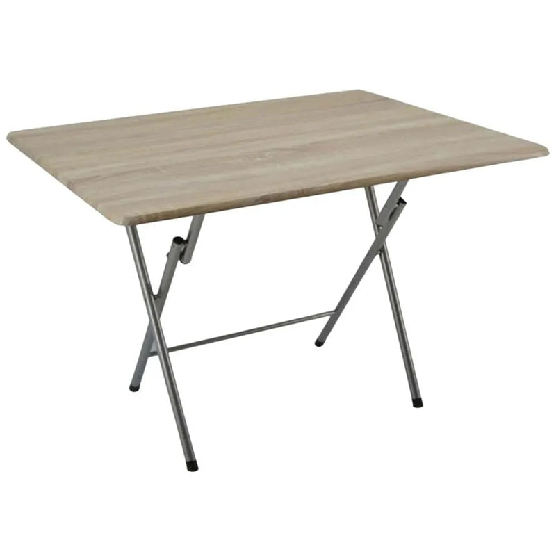 ΤΡΑΠΕΖΙ ΞΥΛΙΝΟ ΠΤΥΣΣΟΜΕΝΟ 100x60cm ΦΥΣΙΚΟ ΜΕ ΜΕΤΑΛΛΙΚΑ ΠΟΔΙΑ