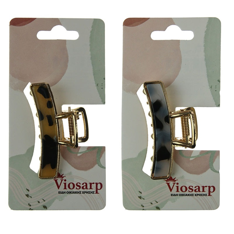 ΚΛΑΜΕΡ ΜΑΛΛΙΩΝ ΜΕΤΑΛΛΙΚΟ ΧΡΥΣΟ ΤΑΡΤΑΡΟΥΓΑ 5εκ VIOSARP