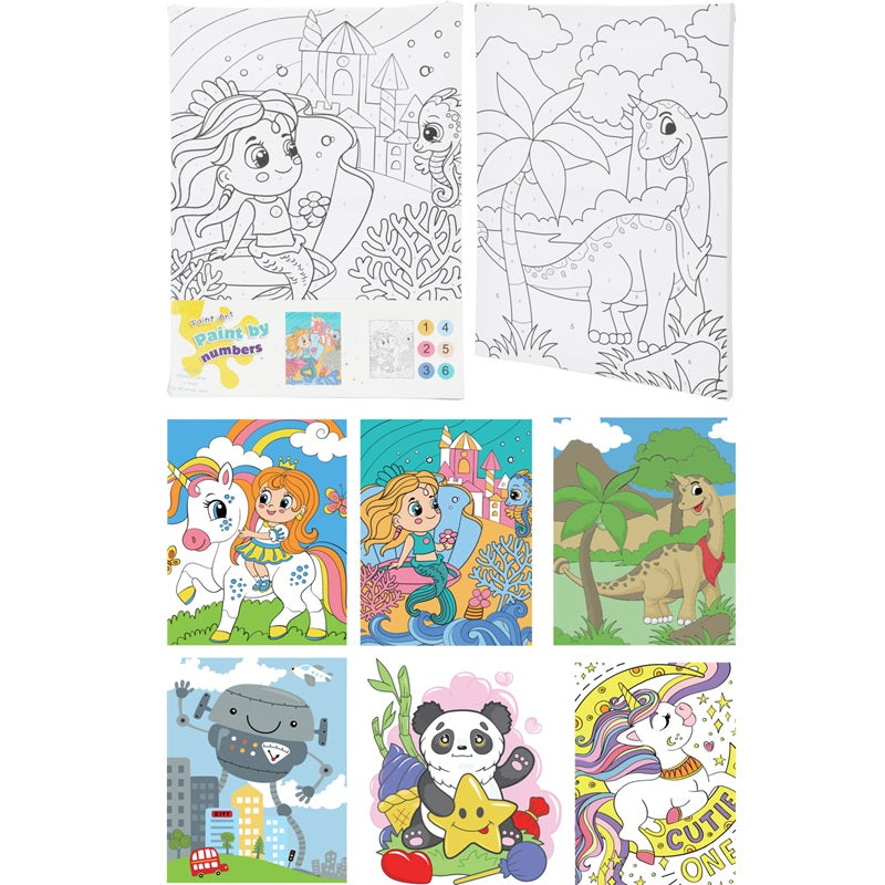 ΚΑΜΒΑΣ 30x40cm ΜΕ ΠΙΝΕΛΟ & 6 ΑΚΡΥΛΙΚΑ ΧΡΩΜΑΤΑ