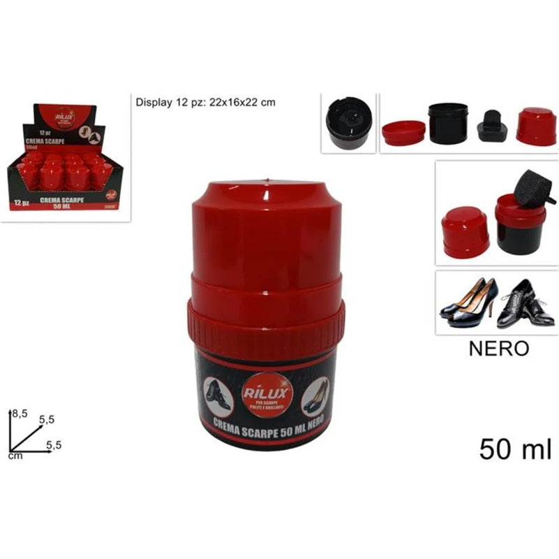 ΒΑΦΗ ΥΠΟΔΗΜΑΤΩΝ ΠΑΣΤΑ ΜΕ ΣΦΟΥΓΓΑΡΑΚΙ 50ml RILUX