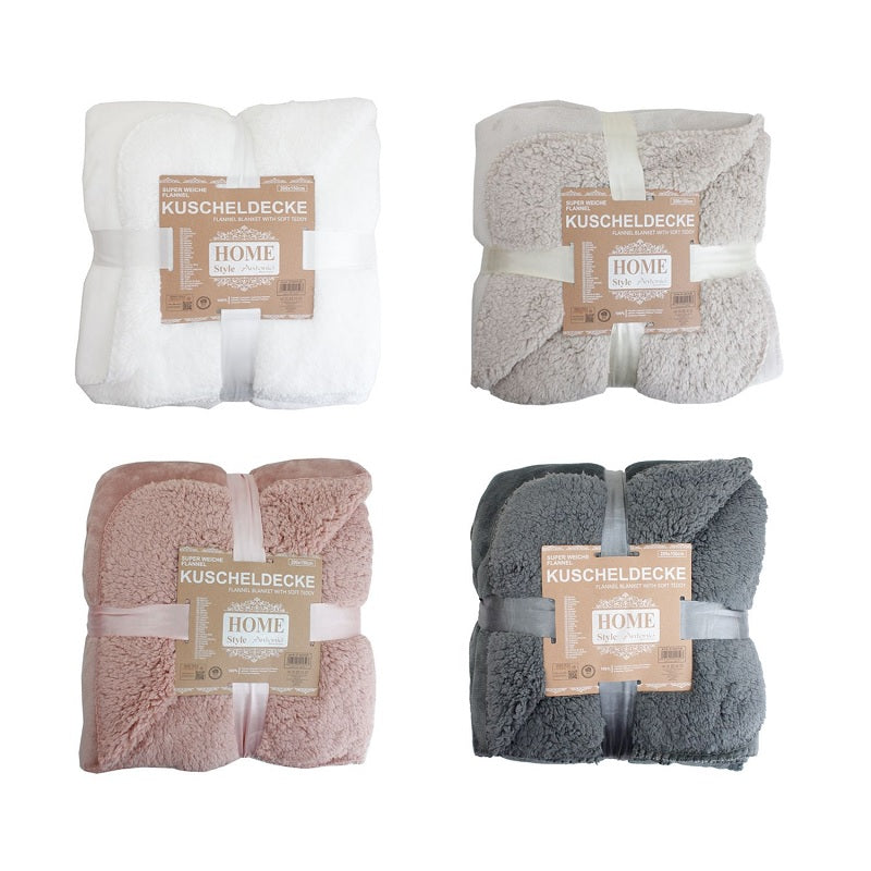 ΚΟΥΒΕΡΤΑ 150x200εκ FLANNEL SOFT TEDDY ANTONIO