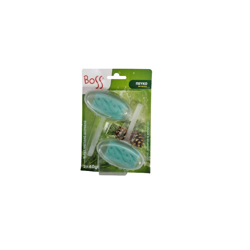 BOSS WC BLOCK ΠΕΥΚΟ 2x40gr
