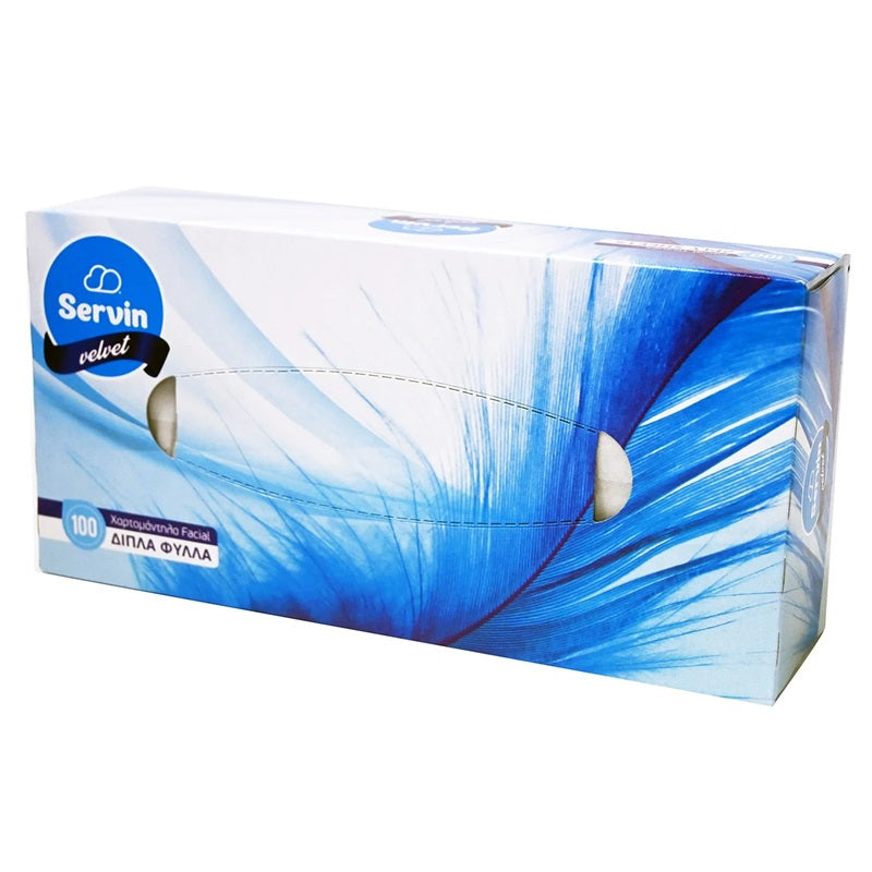ΧΑΡΤΟΜΑΝΤΗΛΑ FACIAL 100Φ ΔΙΦΥΛΛΑ SERVIN
