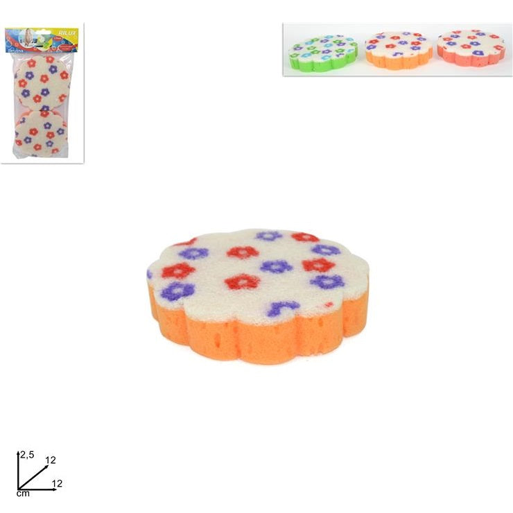 ΣΦΟΥΓΓΑΡΙ ΜΠΑΝΙΟΥ FLORAL 2ΤΕΜ RILUX