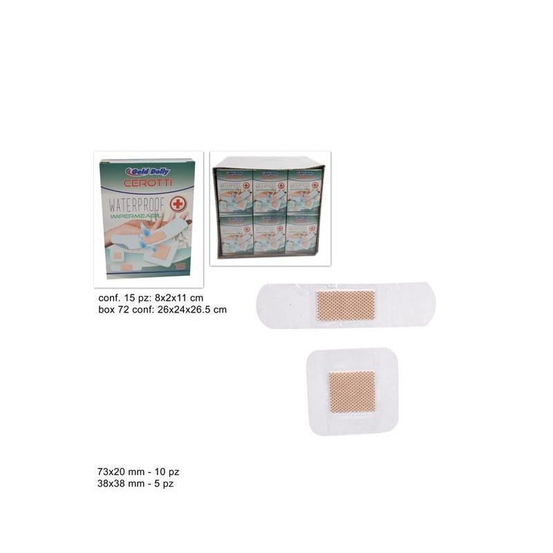 ΤΡΑΥΜΑΠΛΑΣΤ ΑΔΙΑΒΡΟΧΑ 15ΤΕΜ GOLD DOLLY