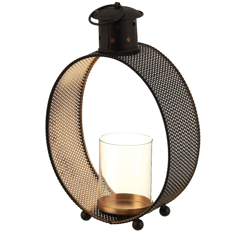 ΚΗΡΟΠΗΓΙΟ ΜΕΤΑΛΛΙΚΟ 36εκ ΟΒΑΛ ΜΑΥΡΟ ΧΡΥΣΟ