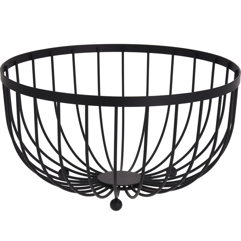 ΦΡΟΥΤΙΕΡΑ ΜΕΤΑΛΛΙΚΗ ΜΑΥΡΗ 25x13cm EXCELLENT HOUSEWARE