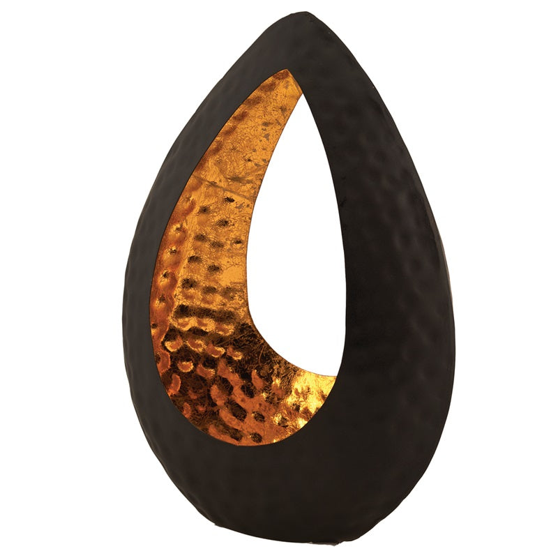 ΚΗΡΟΠΗΓΙΟ ΜΕΤΑΛΛΙΚΟ 28εκ RAINDROP ΜΑΥΡΟ ΧΡΥΣΟ