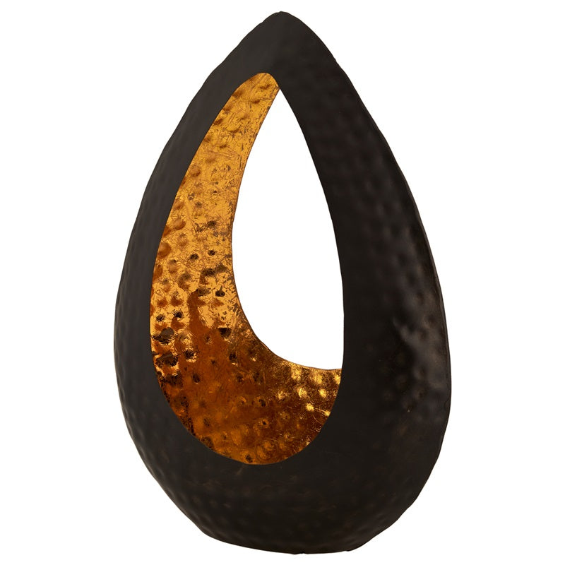 ΚΗΡΟΠΗΓΙΟ ΜΕΤΑΛΛΙΚΟ 36εκ RAINDROP ΜΑΥΡΟ ΧΡΥΣΟ