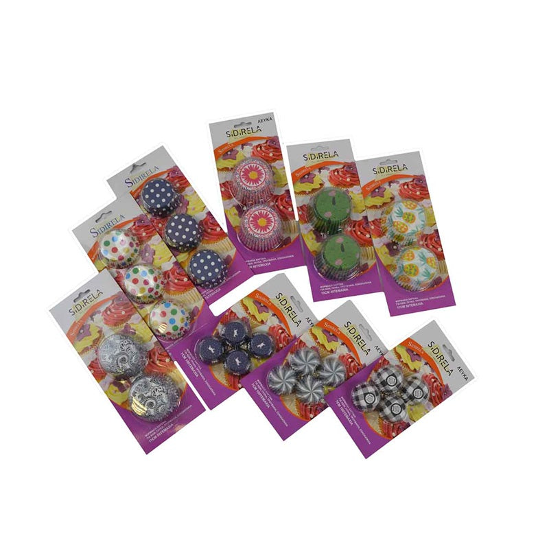 ΦΟΡΜΑΚΙΑ ΧΑΡΤΙΝΑ ΝΤΕΚΟΡ 40ΤΕΜ 13εκ SIDIRELA