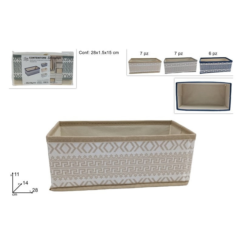 ΚΑΛΑΘΙ ΑΠΟΘΗΚΕΥΣΗΣ ΜΕ ΣΧΕΔΙΑ 28x14x11εκ NONWOVEN