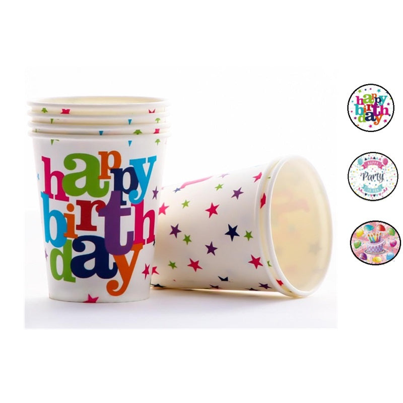 ΠΟΤΗΡΙΑ ΠΑΡΤΥ HAPPY BIRTHDAY 10ΤΕΜ