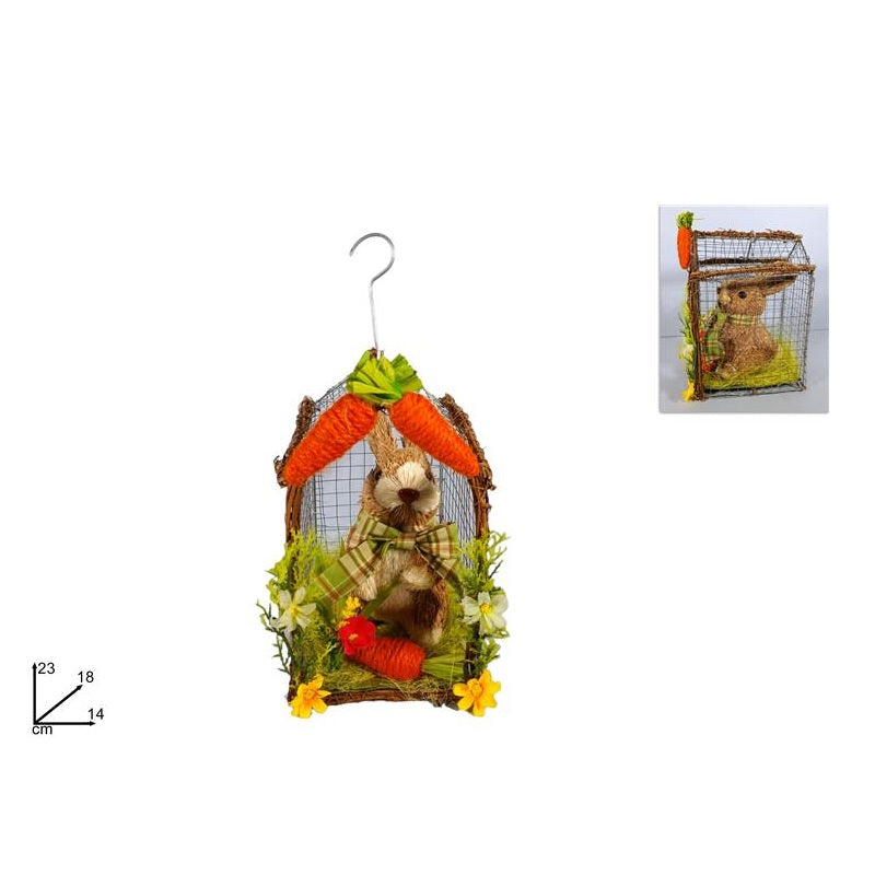 ΚΟΥΝΕΛΙ ΜΕ ΚΑΡΟΤΑ ΣΕ ΚΡΕΜΑΣΤΟ ΚΛΟΥΒΙ 23cm