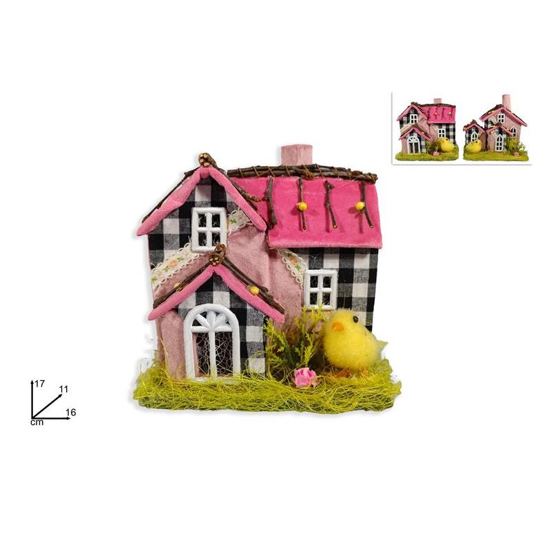 ΣΠΙΤΑΚΙ ΡΟΖ ΒΕΛΟΥΔΙΝΟ 17εκ ΜΕ ΚΟΤΟΥΛΕΣ