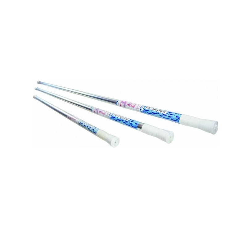 ΣΩΛΗΝΑΣ ΚΟΥΡΤΙΝΑΣ ΜΠΑΝΙΟΥ 120-220cm ΜΕΤΑΛΛΙΚΟΣ