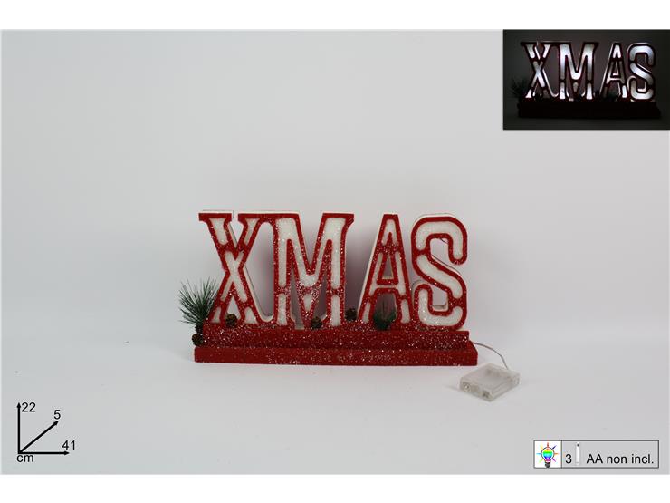 XMAS ΔΙΑΚΟΣΜΗΤΙΚΟ ΜΠΑΤΑΡΙΑΣ 41x22cm