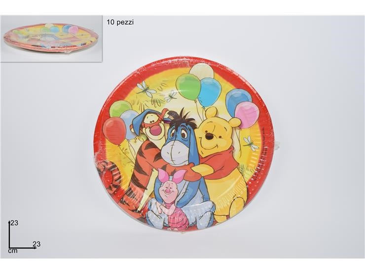 ΠΙΑΤΑ ΠΑΡΤΥ 10ΤΕΜ 23εκ WINNIE THE POOH