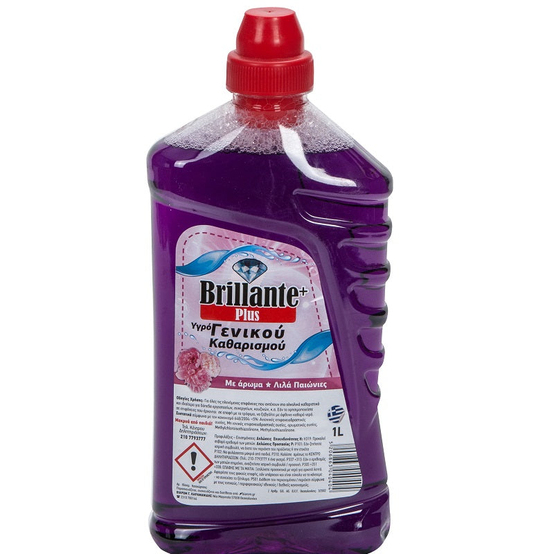 ΥΓΡΟ ΓΕΝΙΚΗΣ ΧΡΗΣΗΣ BRILLANTE 1lt ΑΡΩΜΑ ΛΟΥΛΟΥΔΙΩΝ