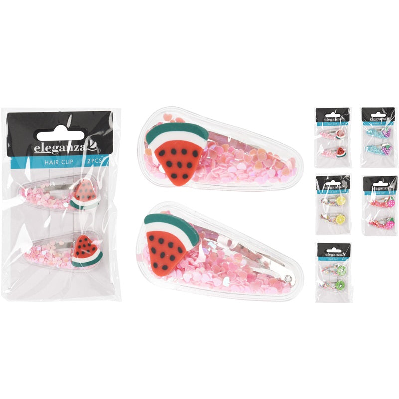 ΚΛΙΠ ΜΑΛΛΙΩΝ 2ΤΕΜ 55mm ΦΡΟΥΤΑΚΙΑ ELEGANZA