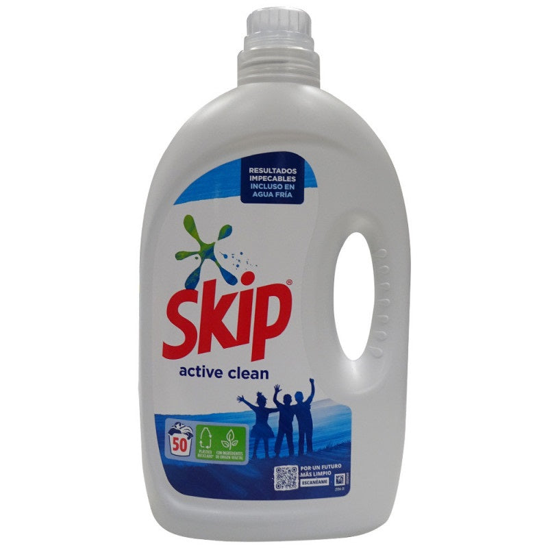 SKIP ΥΓΡΟ ΠΛΥΝΤΗΡΙΟΥ 50μεζ ACTIVE CLEAN 2.5lt