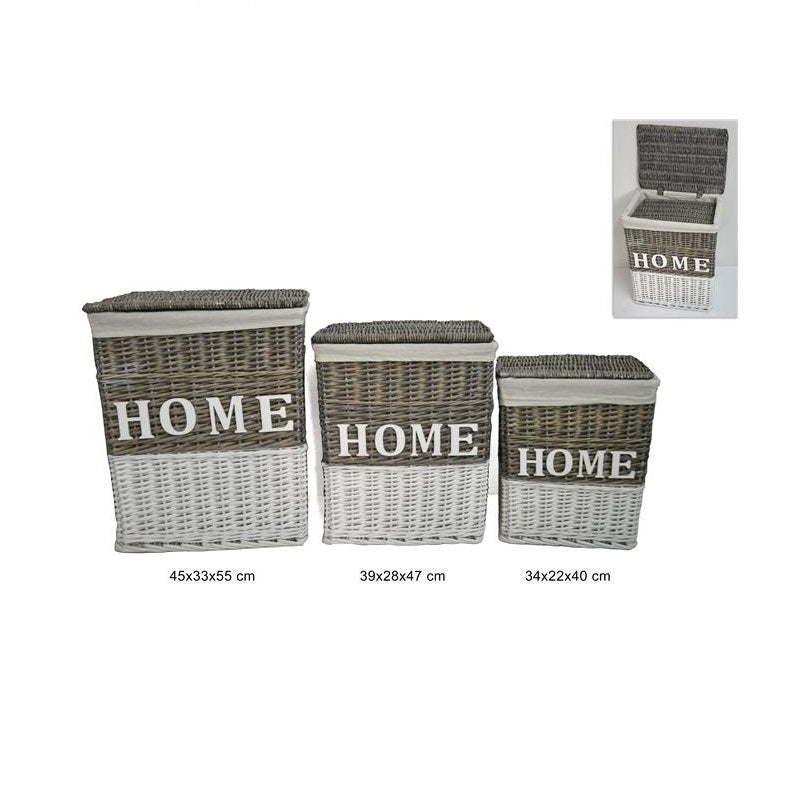 ΚΑΛΑΘΙ ΑΠΛΥΤΩΝ ΜΠΑΜΠΟΥ 34x22x40cm HOME