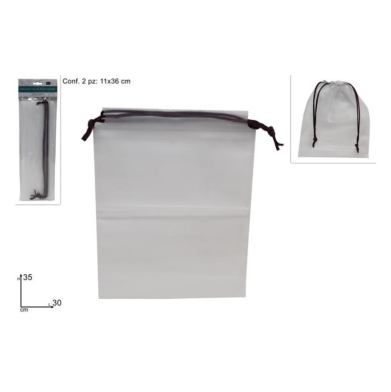 ΣΑΚΟΥΛΑ ΠΟΥΓΚΙ ΜΕ ΚΟΡΔΟΝΙ ΣΕΤ 2ΤΕΜ 30x35cm