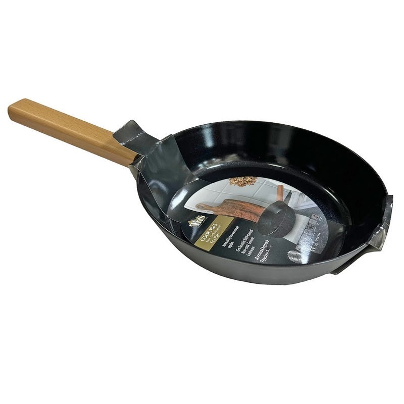 ΤΗΓΑΝΙ 26cm ΒΑΘΥ ΣΩΤΕΖΑ COOK PRO ΜΕ ΞΥΛΙΝΟ ΧΕΡΟΥΛΙ