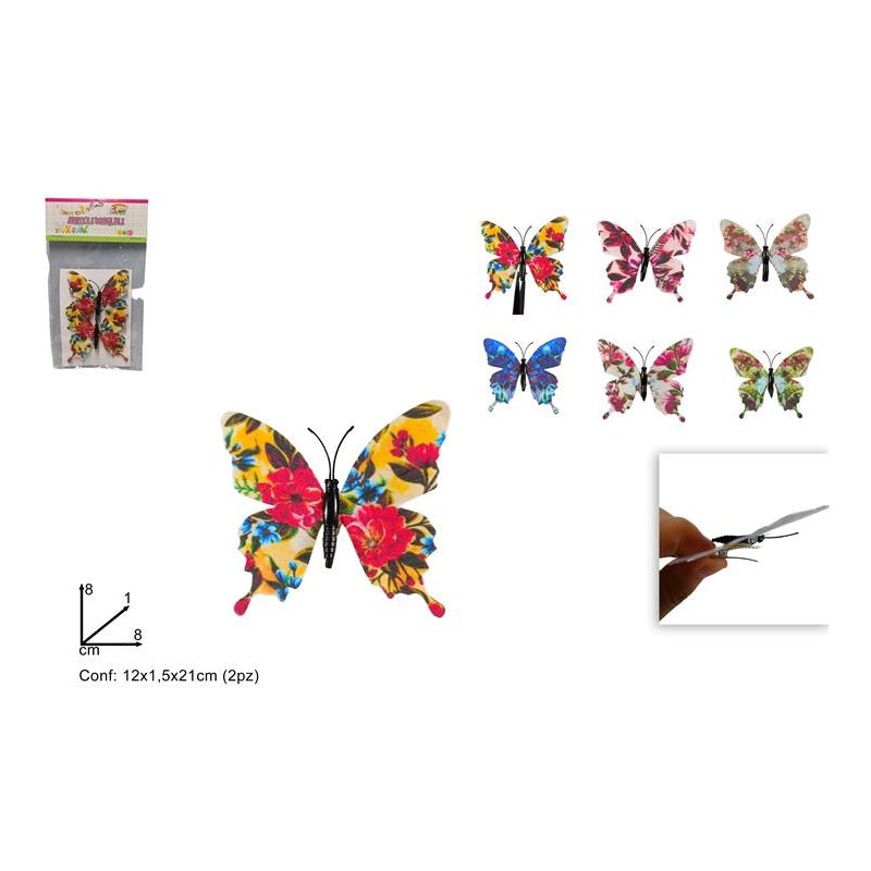 ΠΕΤΑΛΟΥΔΕΣ FLORAL 8cm 2ΤΕΜ ΜΕ ΜΑΝΤΑΛΑΚΙ