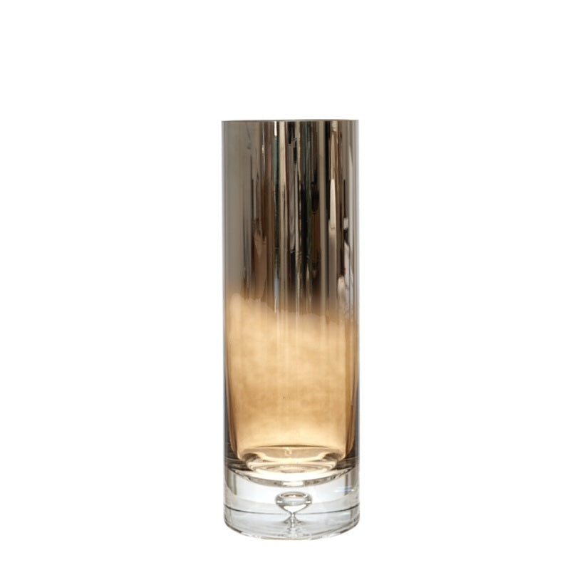 ΑΝΘΟΔΟΧΕΙΟ ΓΥΑΛΙΝΟ ΦΥΣΗΤΟ ΧΕΙΡΟΠΟΙΗΤΟ ΑΣΗΜΙ ΚΑΦΕ 12x35cm