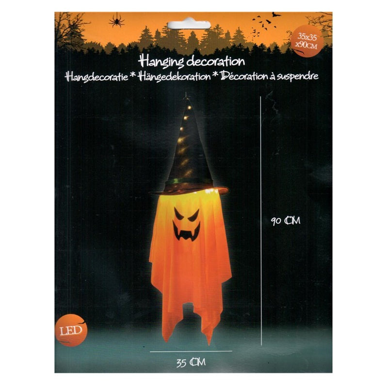 ΚΟΛΟΚΥΘΑ HALLOWEEN ΜΕ LED 35x90cm ΚΡΕΜΑΣΤΗ