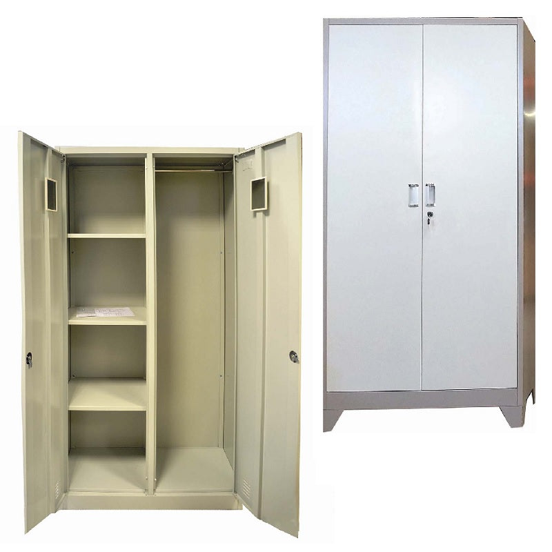 ΝΤΟΥΛΑΠΑ ΜΕΤΑΛΛΙΚΗ 185x90x40εκ ME 4 ΡΑΦΙΑ & ΧΩΡΙΣΜΑ ΓΚΡΙ