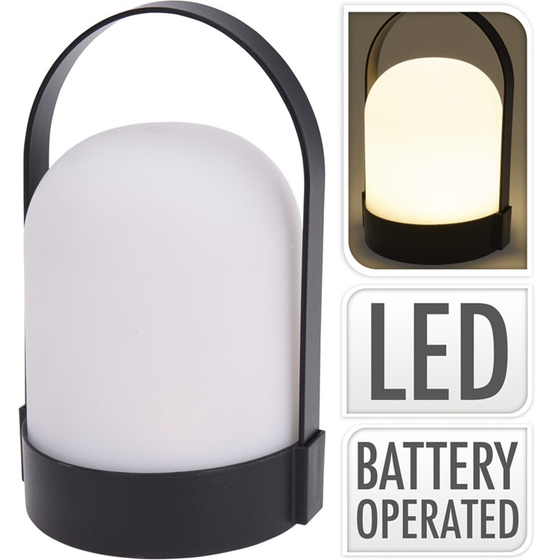 ΦΑΝΑΡΙ ΜΑΥΡΟ 21cm ΘΕΡΜΟ ΜΠΑΤΑΡΙΑΣ