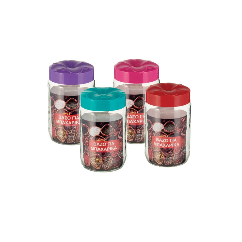 ΒΑΖΟ ΓΥΑΛΙΝΟ 720ml ME ΠΛΑΣΤIKO ΚΑΠΑΚΙ