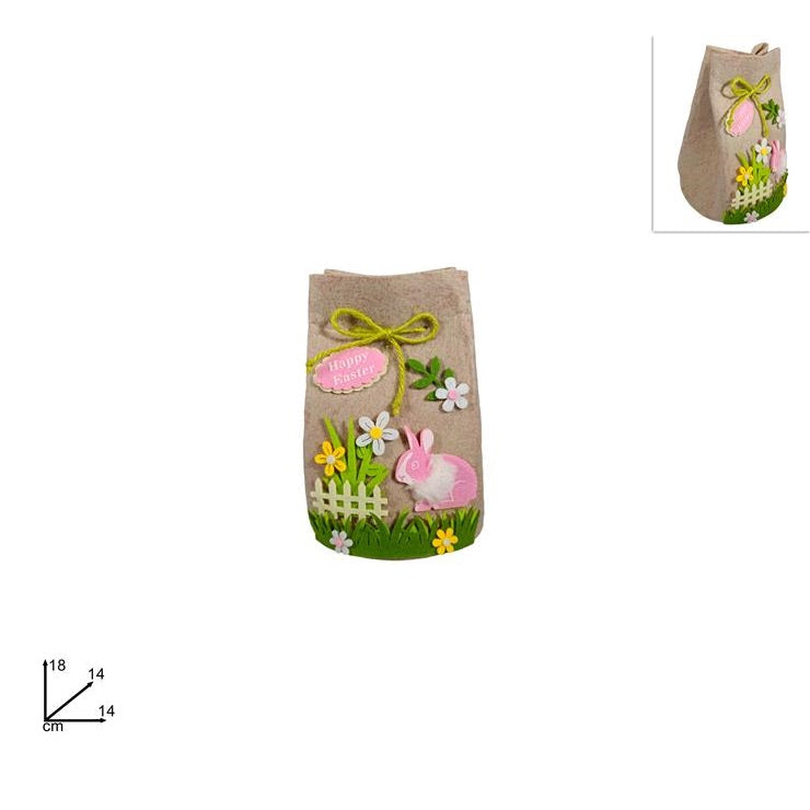 ΠΟΥΓΚΙ ΠΑΣΧΑΛΙΝΟ ΤΣΟΧΙΝΟ ΜΕ ΚΟΥΝΕΛΑΚΙ 18x14cm