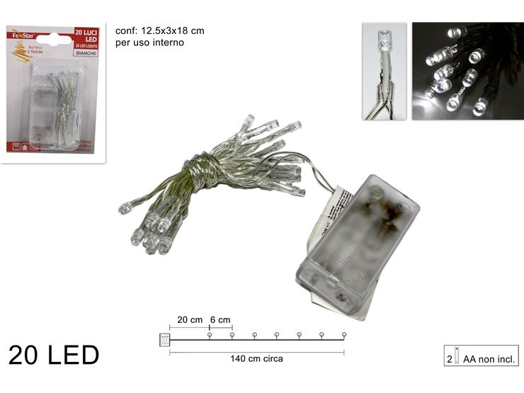 ΦΩΤΑΚΙΑ 20LED ΜΠΑΤΑΡΙΑΣ ΔΙΑΦ.ΚΑΛ.ΔΙΑΦ.ΛΑΜΠ. 1.4m