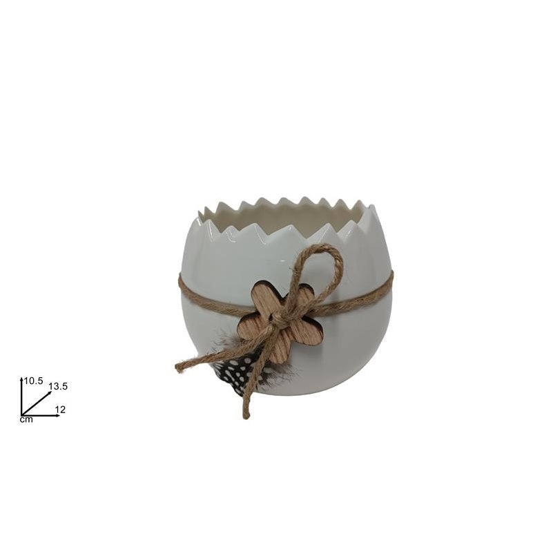 ΑΥΓΟ ΜΠΩΛ ΚΕΡΑΜΙΚΟ ΜΕ ΞΥΛΙΝΟ ΣΤΟΛΙΔΙ 12εκ