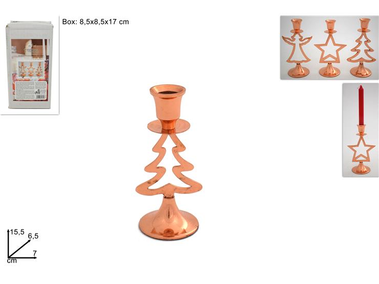 ΚΗΡΟΠΗΓΙΟ XMAS ΡΟΖ ΧΡΥΣΟ 15.5x7εκ