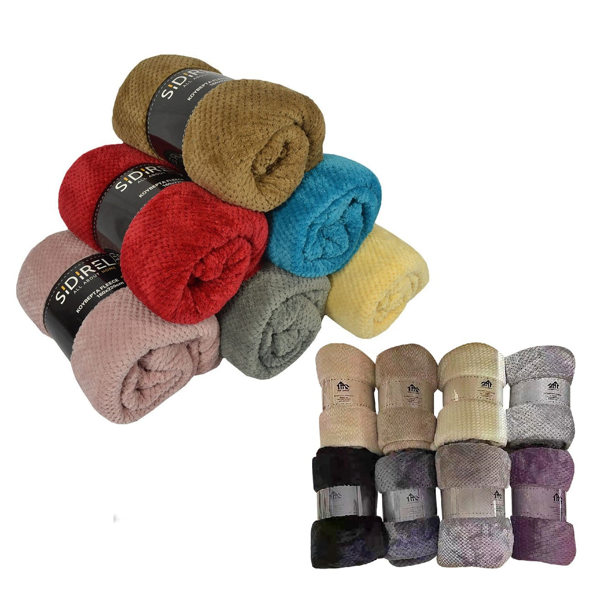 ΚΟΥΒΕΡΤΑ 200x220εκ ΦΛΑΝΕΛ POP CORN