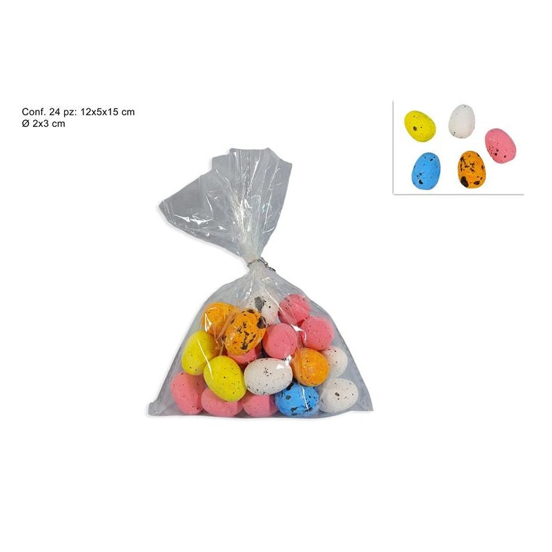 ΑΥΓΑ ΠΑΣΧΑΛΙΝΑ 24ΤΕΜ 3εκ ΔΙΑΦΟΡΑ ΧΡΩΜΑΤΑ