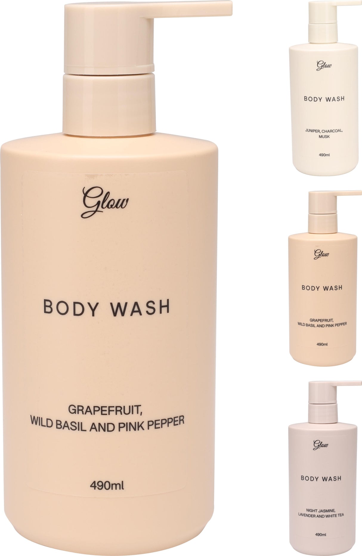 ΑΦΡΟΛΟΥΤΡΟ 490ml GLOW GRAPEFRUIT, WILD BASIL & PINK PEPPER