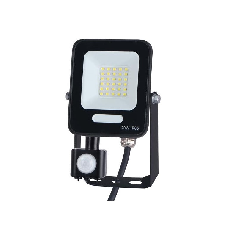 ΠΡΟΒΟΛΕΑΣ LED 20W SMD ΜΕ ΑΝΙΧΝΕΥΤΗ ΚΙΝΗΣΗΣ 6500K EUROLAMP