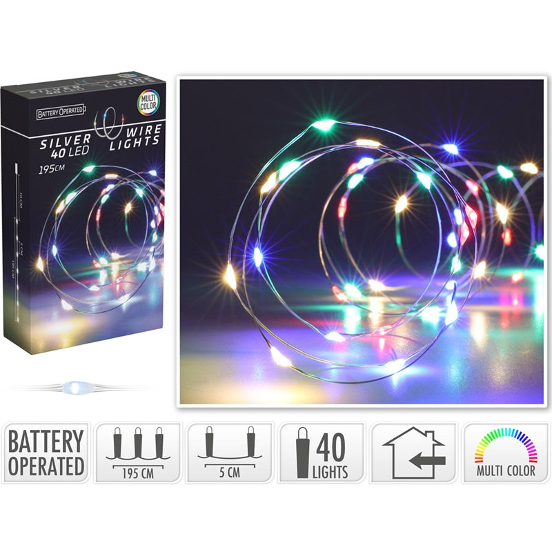 ΦΩΤΑΚΙΑ 40LED ΑΣΗΜ.ΚΑΛ.ΧΡΩΜ.ΛΑΜΠ.