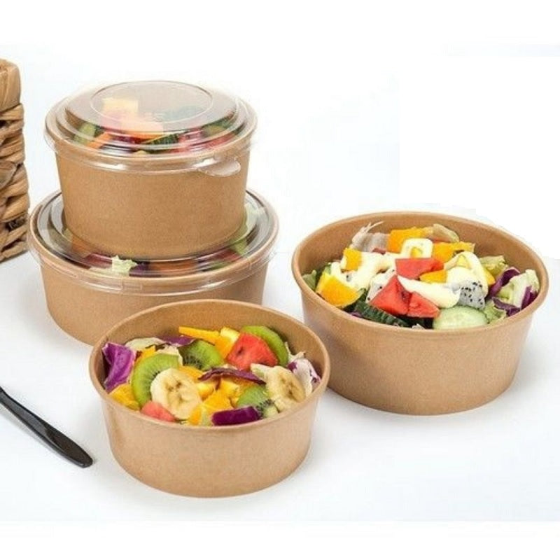 KRAFT BOX SALAD 19oz 50TEM 550ml ΜΕ ΚΑΠΑΚΙ